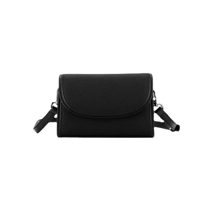 Spring and Summer New Style Wide Shoulder Strap Crossbody Bag Fashion Genuine Leather Women's Bag Shoulder Bag Women's Casual Versatile Small Square Bag