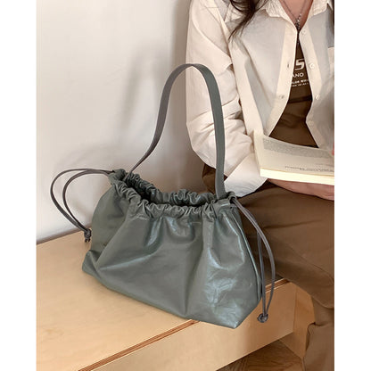 Genuine leather handheld tote bag, women's large-capacity shoulder bag, new first-layer cowhide bag, high-end commuter bag