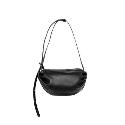 Cowhide cloud bag for women 2024 new genuine leather women's bag crossbody bag small bag versatile niche pleated bag shoulder bag