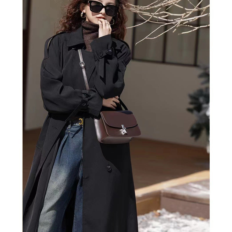 French cowhide tofu bag 2024 new light luxury women's bag high-end niche genuine leather small square bag single shoulder crossbody bag