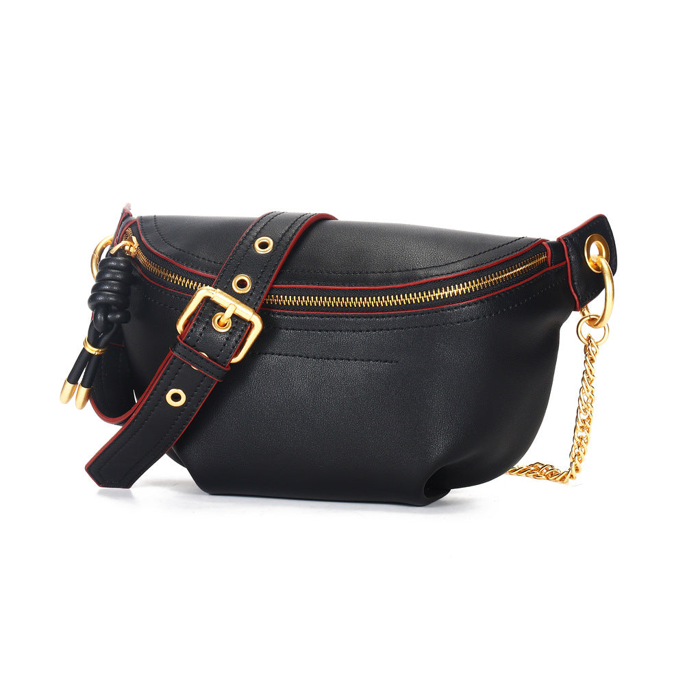 Niche design bag new chain fashion versatile waist bag cross-body bag chest bag women's summer casual armpit bag