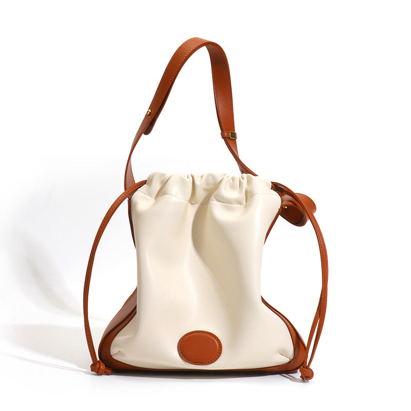 Bags for women, new style of high-end cross-body fashion bucket bag, simple shoulder bag, large-capacity tote bag