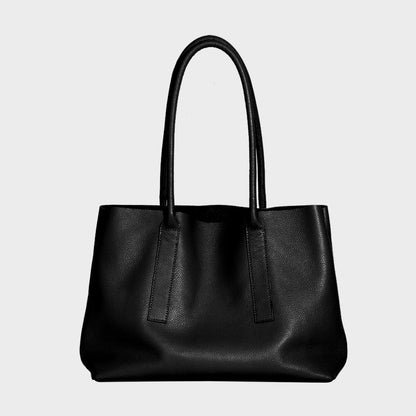 Bags New Fashion Versatile Mother Bag Large Capacity Underarm Bag Simple Genuine Leather Women's Bag