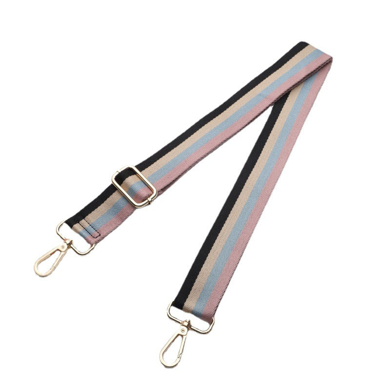 Bag strap shoulder strap new color adjustable shoulder strap stripes versatile bag shoulder strap wide shoulder strap