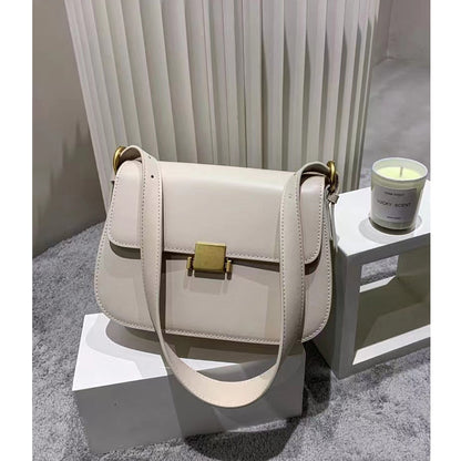 Small square bag women's new armpit bag genuine leather women's bag temperament fashion shoulder bag high-end cowhide crossbody bag