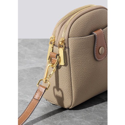 Bags New Women's Bags Simple Mini Versatile Cross-body Bag Fashion Shoulder Bag Genuine Leather Mobile Phone Bag