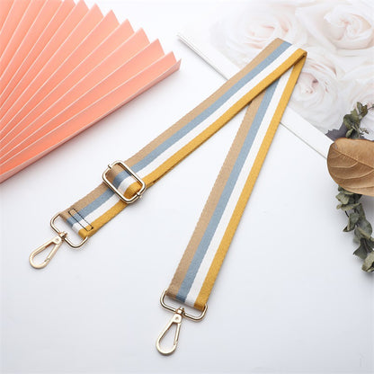 Bag strap shoulder strap new color adjustable shoulder strap stripes versatile bag shoulder strap wide shoulder strap