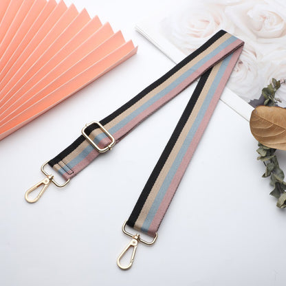 Bag strap shoulder strap new color adjustable shoulder strap stripes versatile bag shoulder strap wide shoulder strap